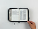 Biblia RVR60 bolsillo cierre indice negro/marrón