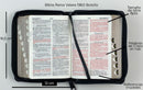 Biblia RVR60 bolsillo cierre indice negro/marrón