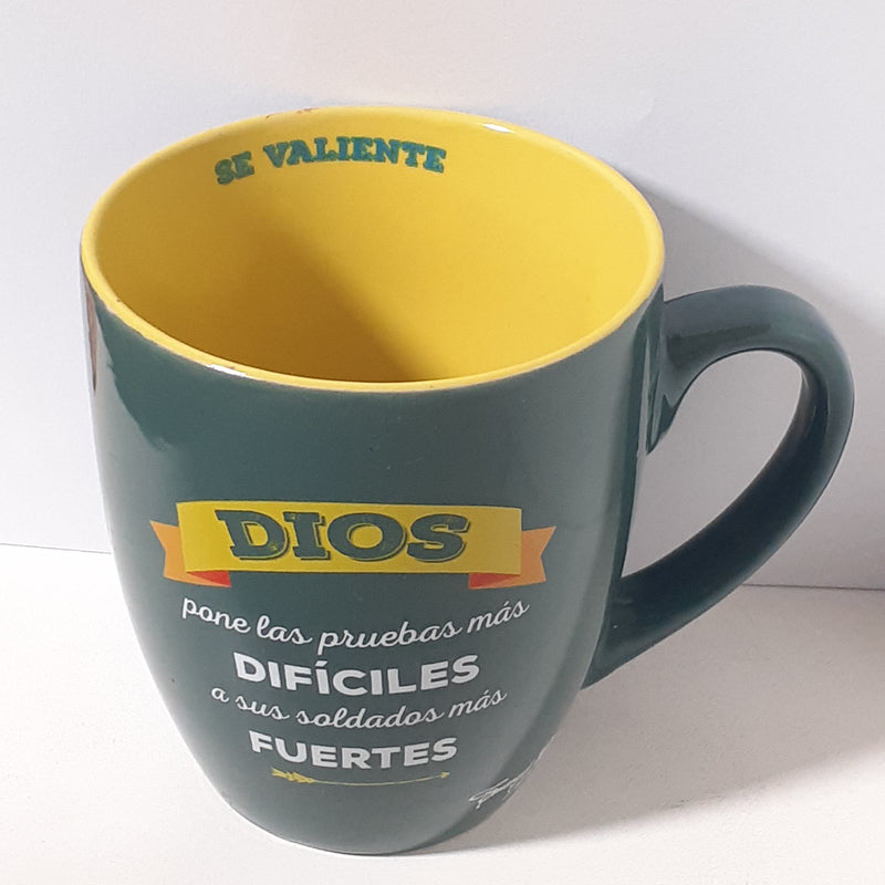 taza dios pone las pruebas mas dificiles a sus soldados mas fuertes