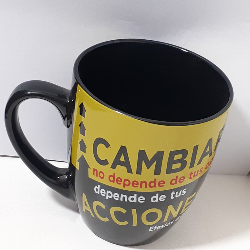 taza cambiar no depende de tus opiniones depende de tus acciones