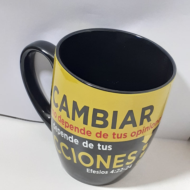 taza cambiar no depende de tus opiniones depende de tus acciones