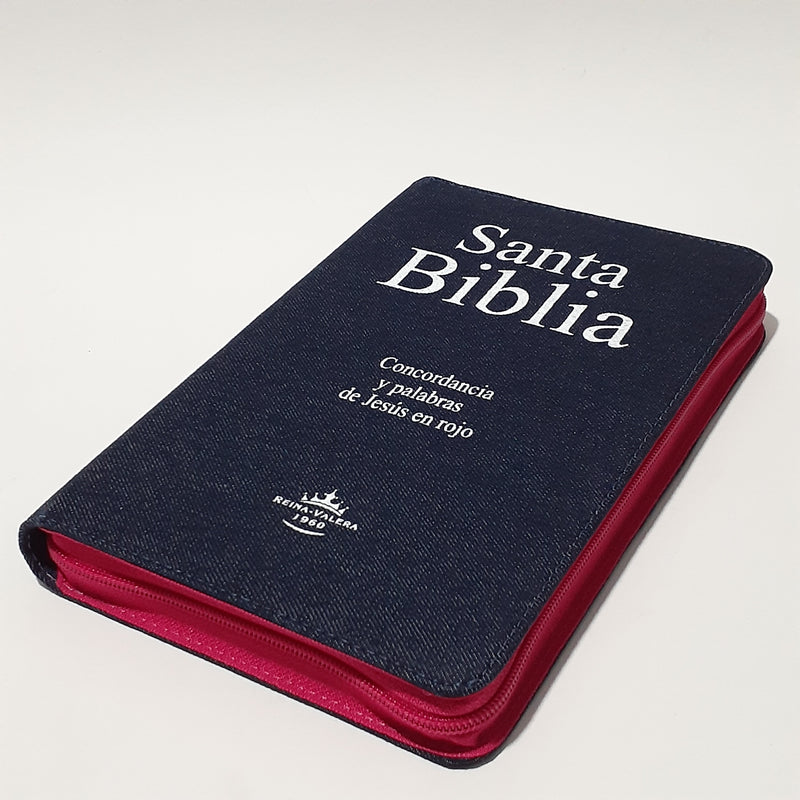 Santa Bíblia Con Concordancia y Palabras de Jesús en Rojo