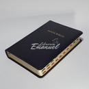 RVR 1960 Biblia Letra Grande Tamaño Manual, negro imitación piel con índice