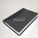 RVR 1960 Biblia Letra Súper Gigante con Referencias, negro/gris símil piel