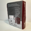 Biblia RVR60 bolsillo vinilo vino con borde amarillo