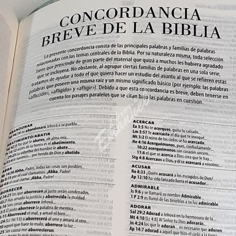 BIBLIA DE PROMESAS / LETRA GIGANTE / PIEL ESPECIAL FLORAL / CIERRE / con ÍNDICE