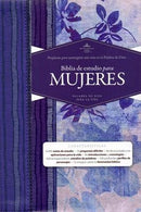 Biblia De Estudio Para Mujeres -Azul Floreado