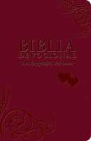 BIBLIA DEVOCIONAL LOS LENGUAJES DEL AMOR NTV - DUOTONO ROJO