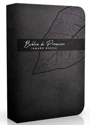 Biblia de Promesas Manual Letra Grande RV1960: imit. piel negro