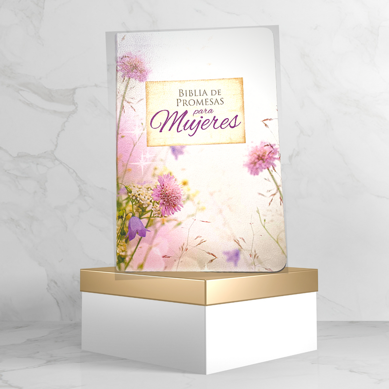 BIBLIA DE PROMESAS / LETRA GRANDE / PIEL ESPECIAL FLORAL