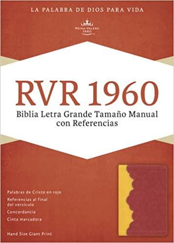 RVR 1960 Biblia Letra Grande Tamaño Manual con Referencias,