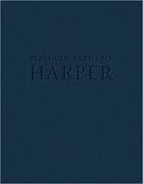 Biblia de estudio Harper RVR60 i/piel Azul