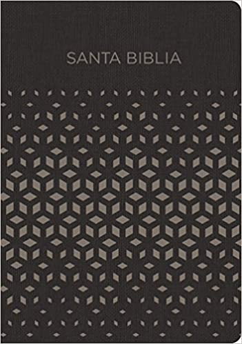 RVR 1960 Biblia para regalos y premios, negro/plata símil piel