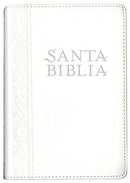 Santa Biblia NTV, edición compacta blanco floreado
