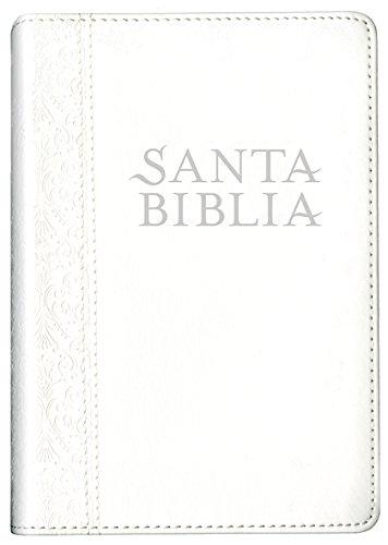 Santa Biblia NTV, edición compacta blanco floreado