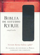 Biblia de estudio Ryrie ampliada: Duo-tono negor con índice