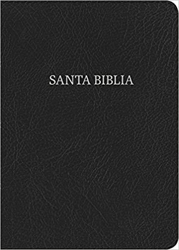 RVR 1960 Biblia Letra Gigante negro, piel fabricada