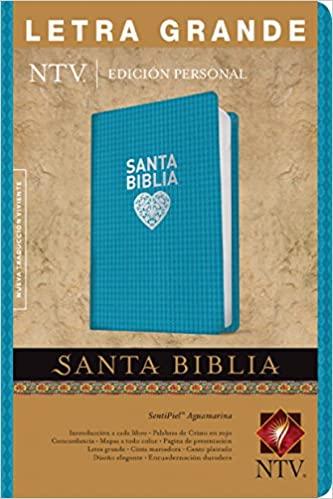 Santa Biblia NTV, Edición personal, letra grande (Letra Roja, SentiPiel, Aguamarina, Índice)