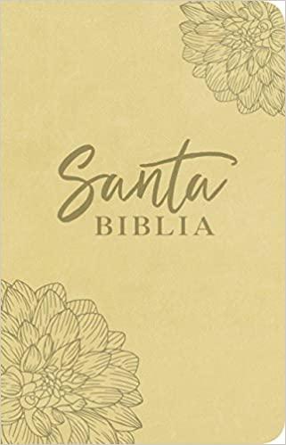 Santa Biblia NTV, Edición ágape, Flor (SentiPiel, Beige)