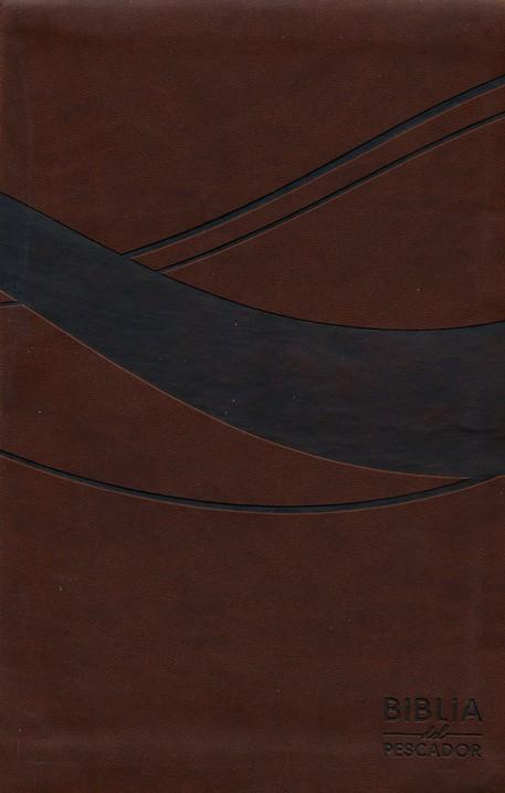 RVR 1960 Biblia del Pescador, (chocolate símil piel)