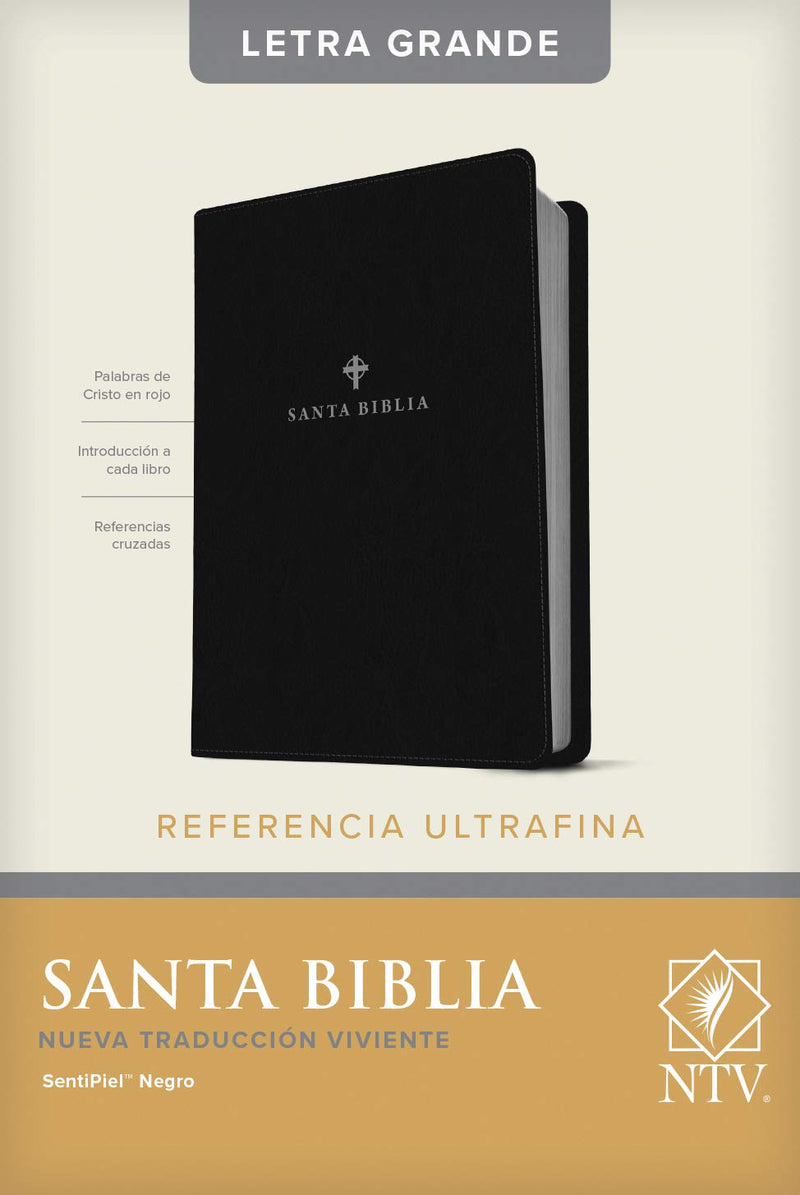RVR 1960 Biblia Letra Grande Tamaño Santa Biblia NTV, Edición de referencia ultra fina, letra grande Negro