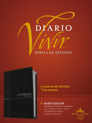 Biblia de estudio del diario vivir RVR60 (Letra Roja, SentiPiel, Negro/Ónice)