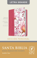 Biblia Letra Grande Tamaño Santa Biblia NTV, Edición personal, letra grande / Rosa