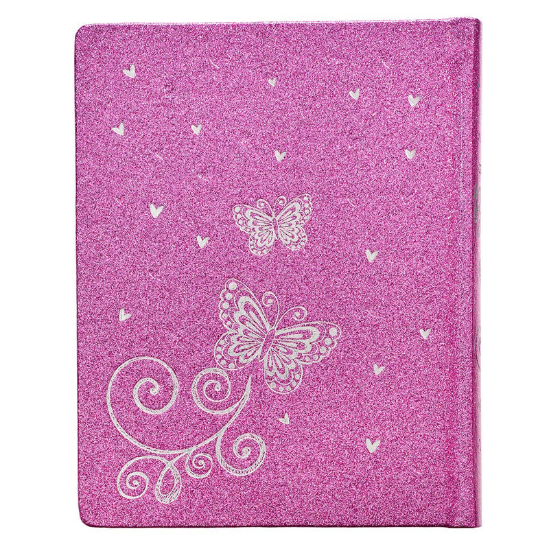 Holy Bible, My Creative Bible For Girls, Purple Glitter Hardcover Bible