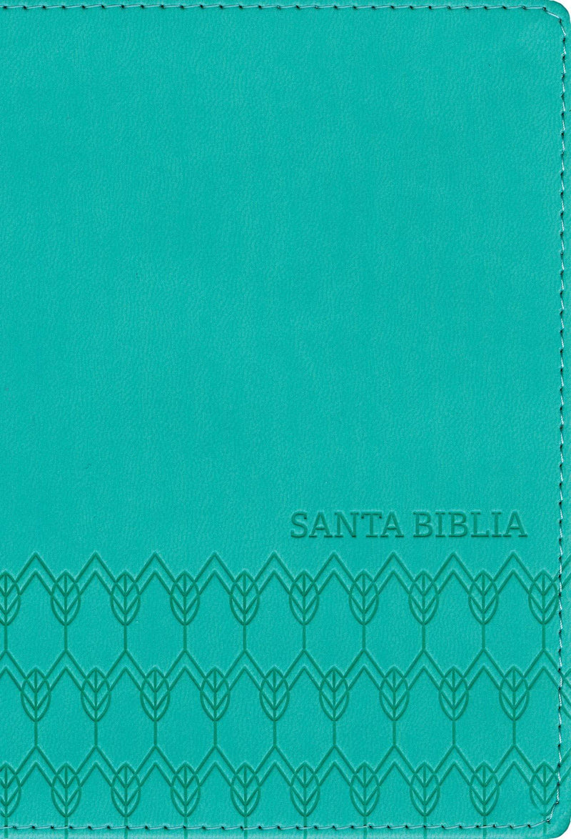 Santa Biblia NTV, Edición compacta aqua con figuras geometricas