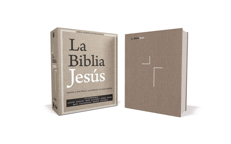 La Biblia Jesús NVI, Tapa Dura, Tela Gris