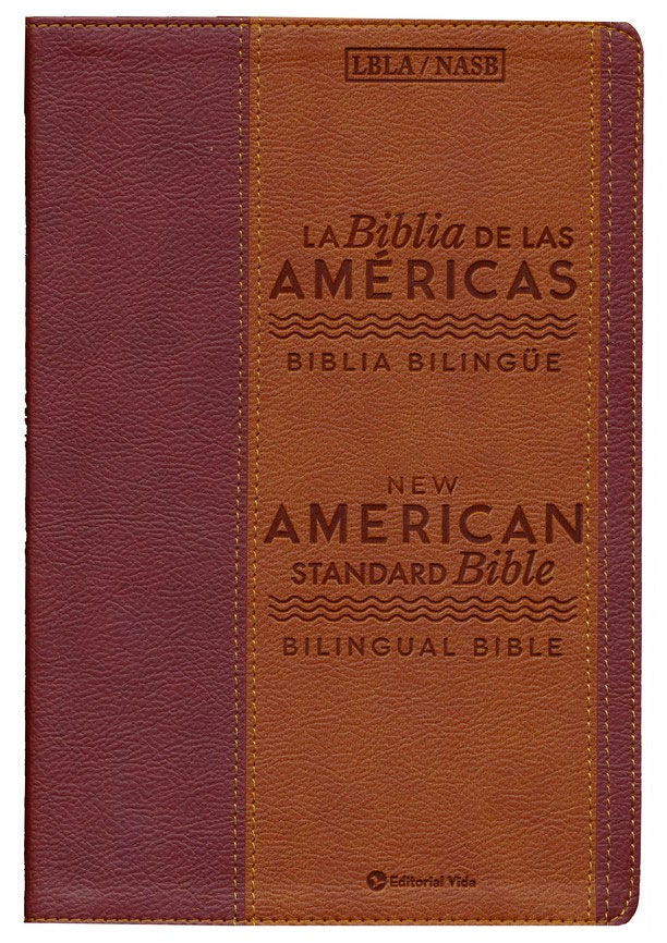 Biblia Bilingue LBLA/NASB, Piel Imit. Marrón (LBLA/NASB Bilingual Bible, Brown Imit. Leather)