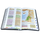 RVR 1960 Biblia de Estudio Arco Iris, negro imitación piel