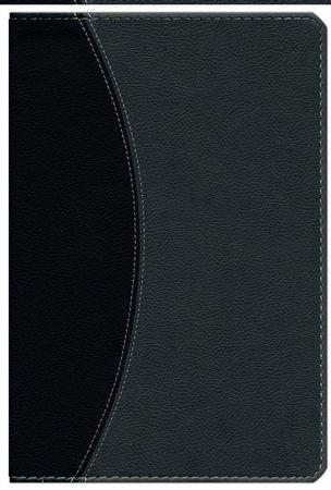 RVR 1960 Biblia Letra Súper Gigante con Referencias, negro/gris símil piel