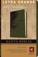 Santa Biblia NTV, Edición personal, letra grande (Letra Roja, SentiPiel, Verde olivo)