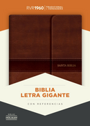 RVR 1960 Biblia letra Gigante ultrafina marrón, símil piel y solapa con imán