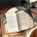 Biblia Reina Valera 1960 Devocional Centrada en Cristo floral, símil piel