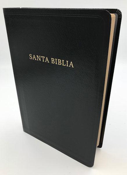 RVR 1960 Biblia Letra Grande Tamaño Manual, negro imitación piel sin indice