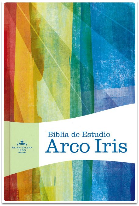 Biblia de Estudio Arco Iris RVR60 multicolor tapa dura con indice