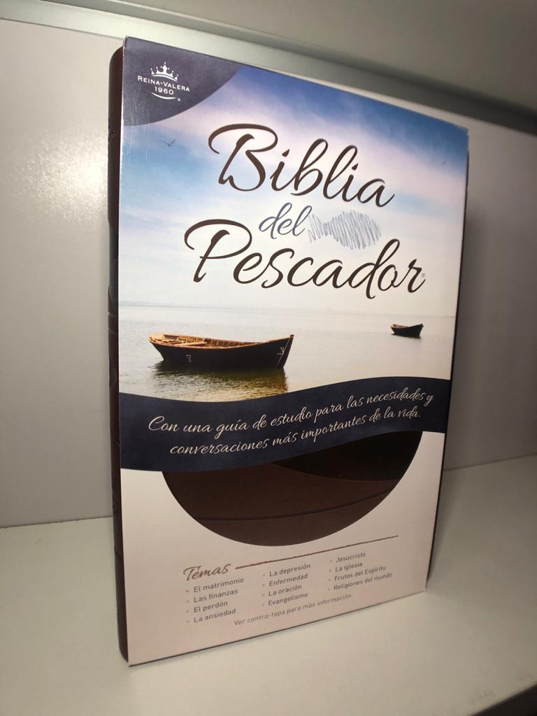 Biblia Del Pescador Chocolate Simil Piel