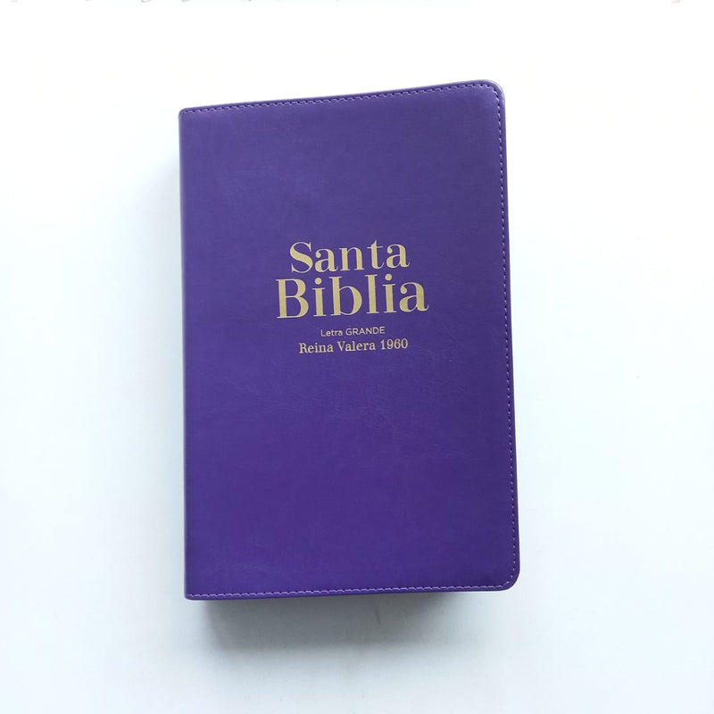 Santa Biblia Tamaño Manual Letra Grande / Lila RVR1960