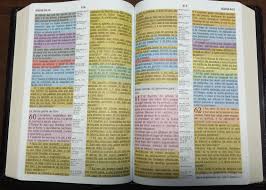 Biblia de Estudio Arco Iris RVR60 multicolor tapa dura con indice