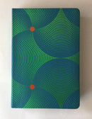 RVR 1960 Biblia Letra Grande Tamaño Manual remolino verde/azul, símil piel