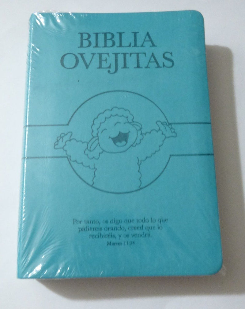 Biblia Ovejitas Letra Grande Reina Valera 1960 Celeste